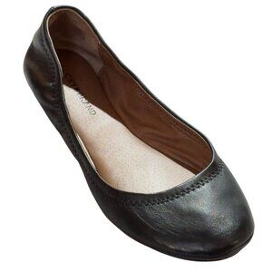 Lucky Brand Black Leather Ballet Flats Size 7.5M